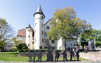 Lohrer Schloss mit Schneewittchensilhouette_Th.Berberich